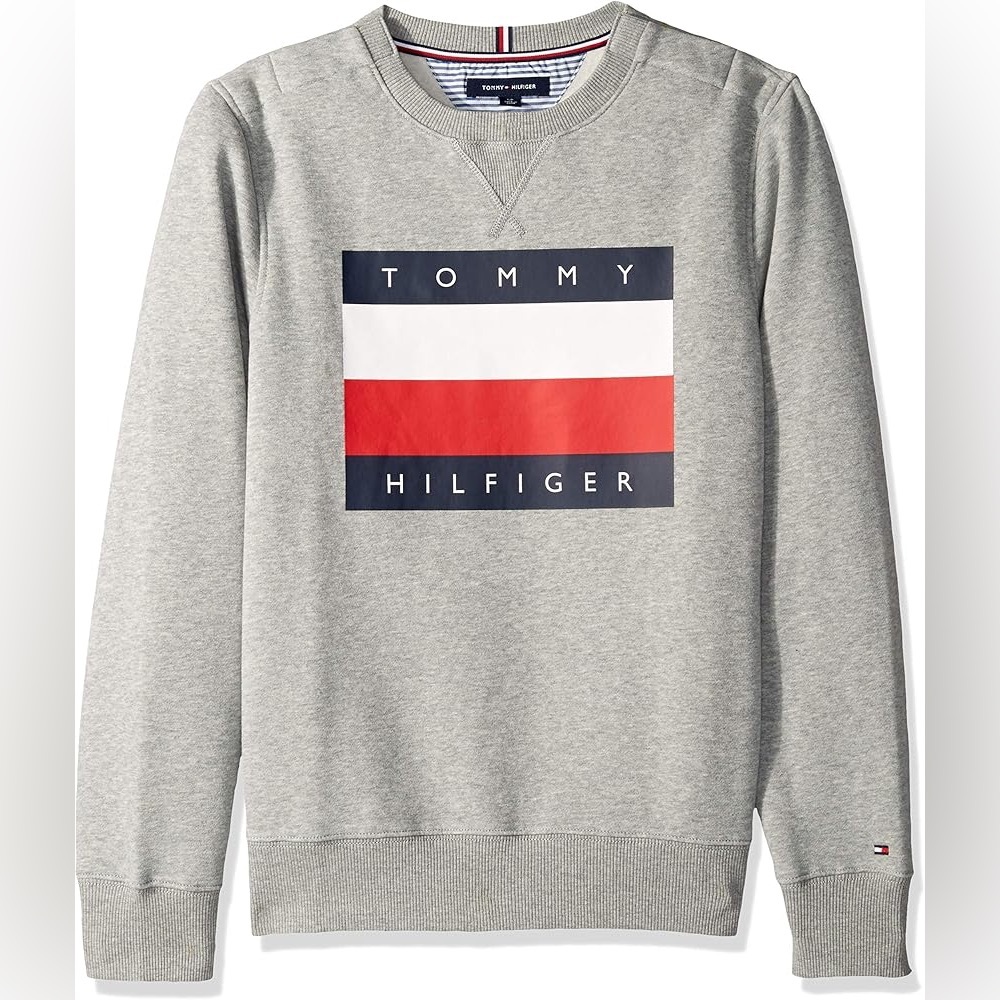 Vintage Tommy Hilfiger Big Flag Logo Crewneck Sweatshirt Size Medium